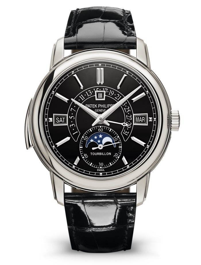 Review fake Patek Philippe 5316P-001 Grand Complications Perpetual Tourbillon Black Dial watch
